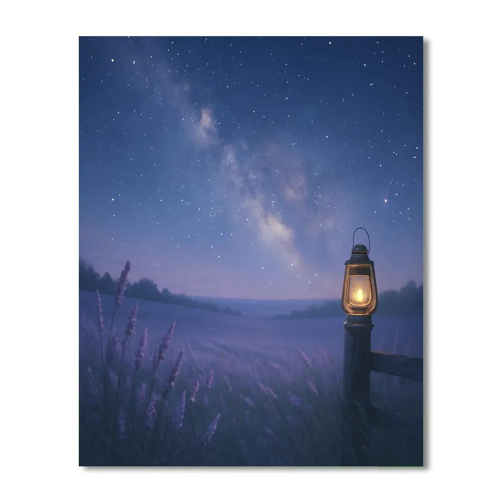 Lavender Starfield Breeze Lavender Paint by numbers art
