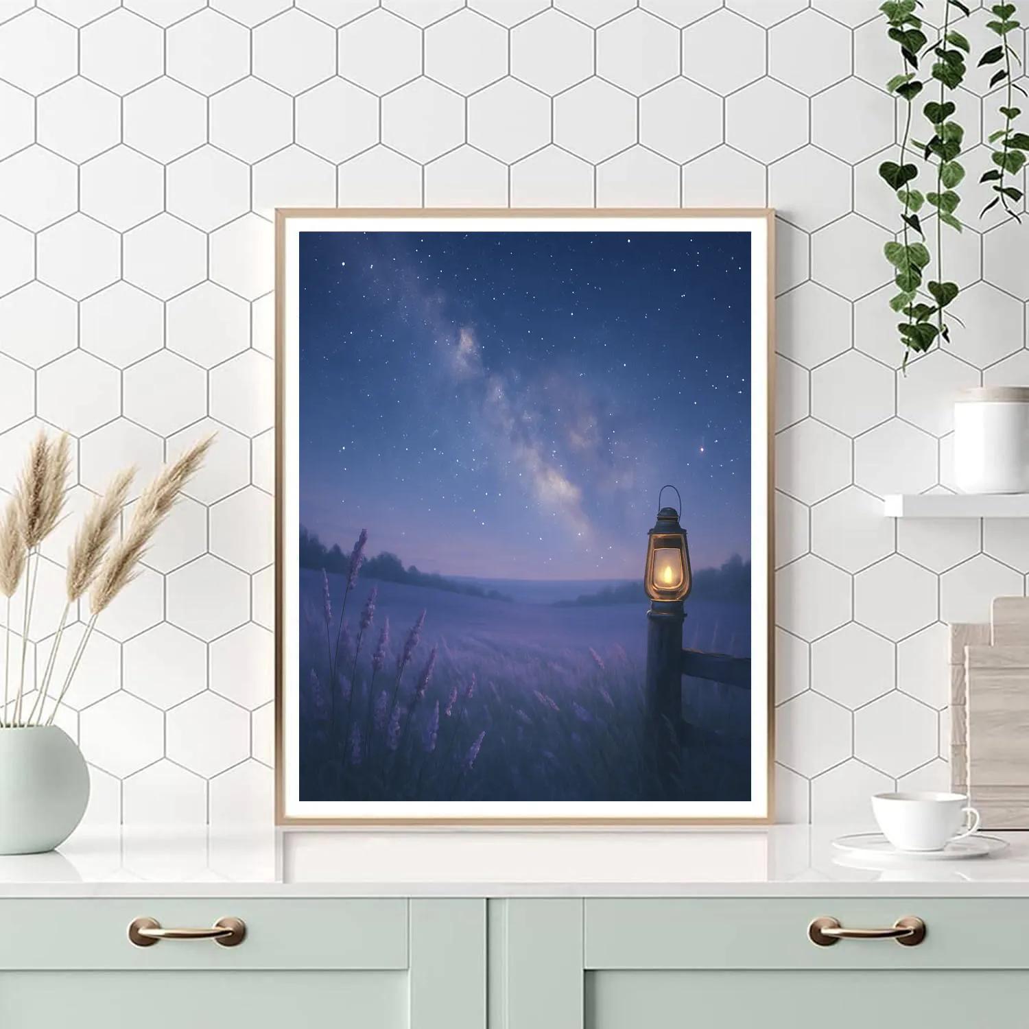 Lavender Starfield Breeze Lavender Paint by numbers art