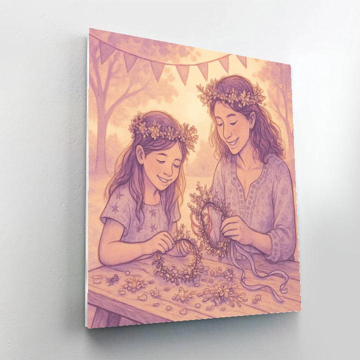 Flower Crown Workshop paint by number