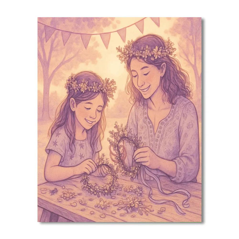 Flower Crown Workshop paint by number