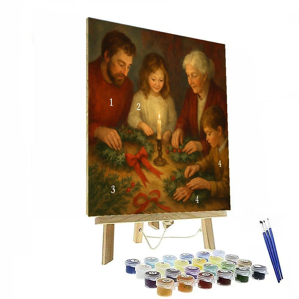Warmth Of Wreathmakers paint by color