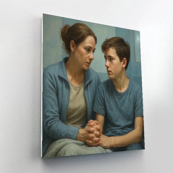 Hospital Waiting Hand Hold paint by color