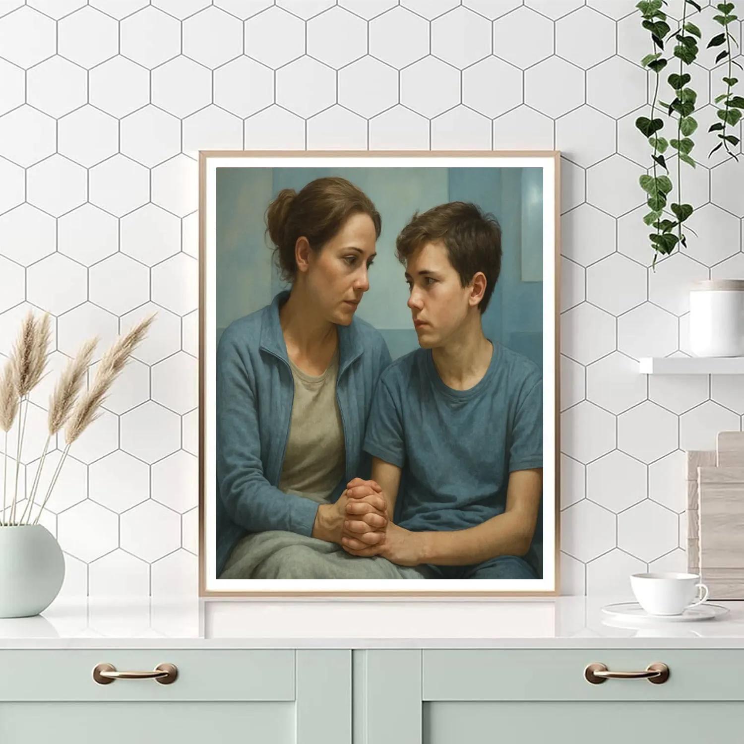 Hospital Waiting Hand Hold paint by color