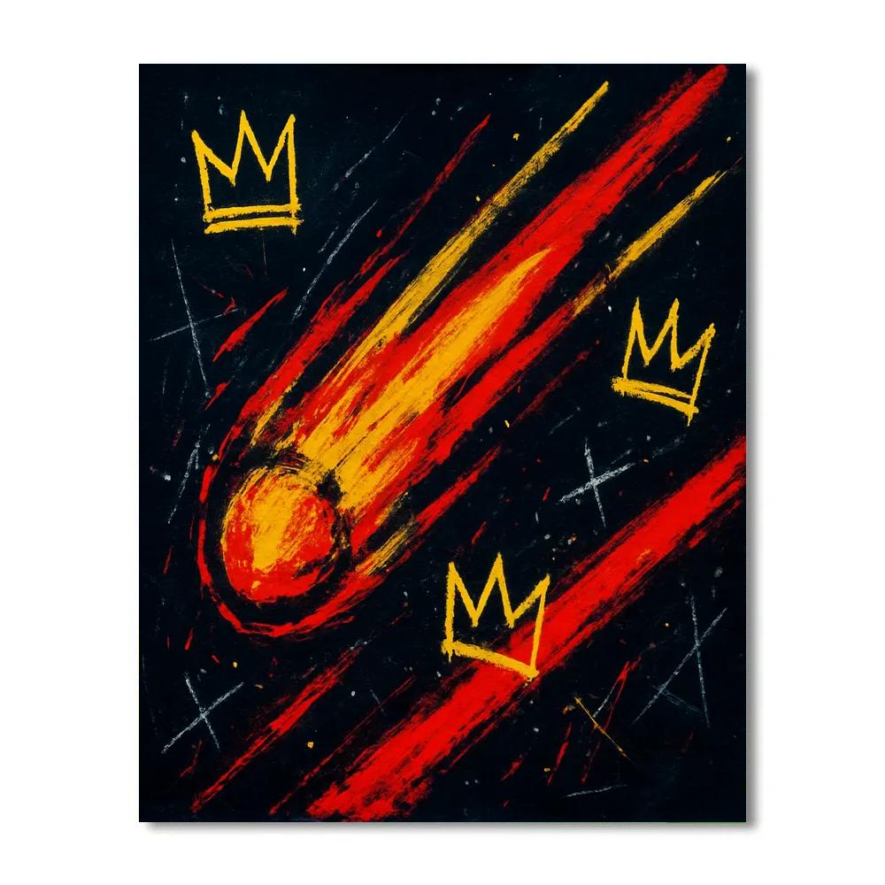 Basquiat Meteor Jive Basquiat DIY paint by numbers