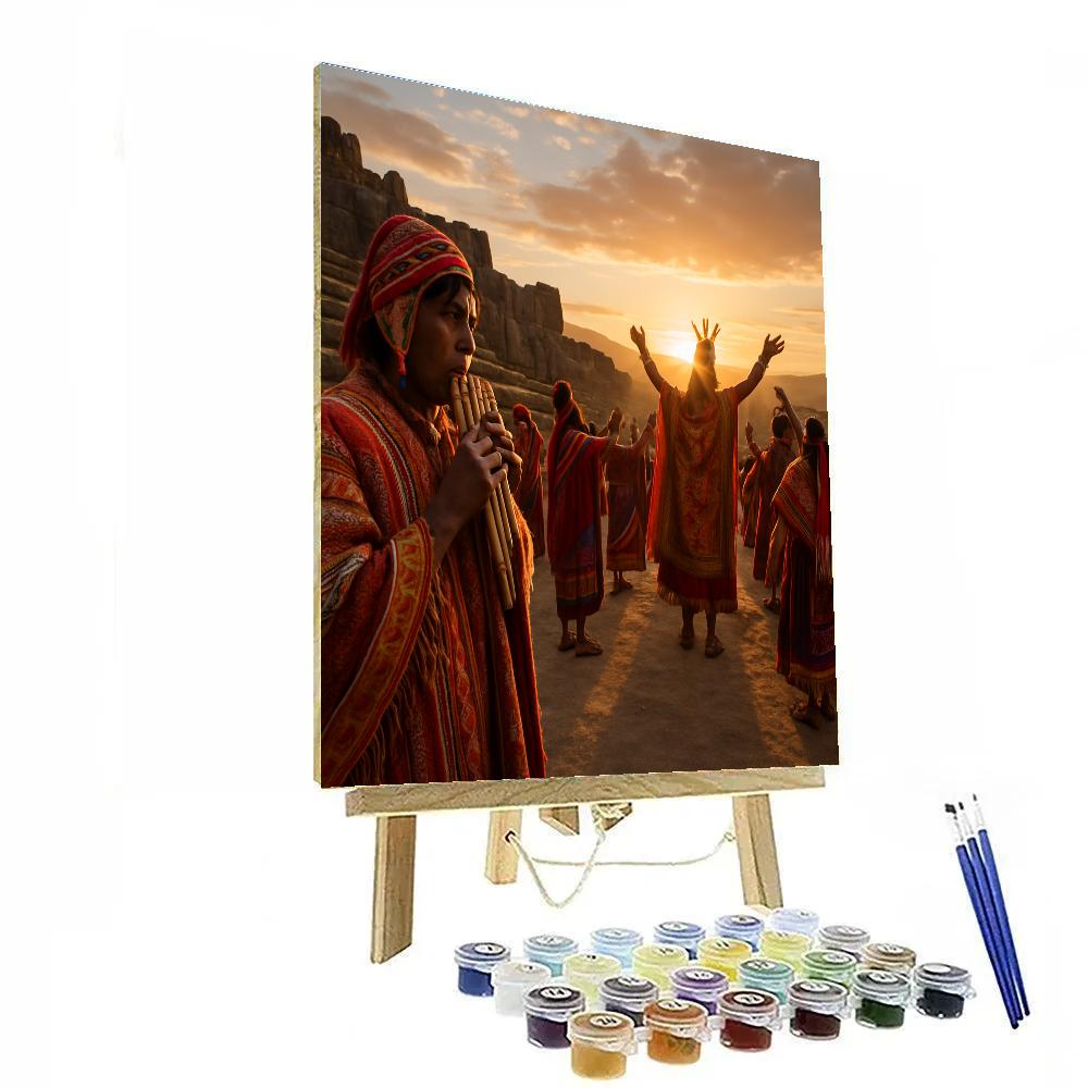 Inti Raymi Sunrise Ceremony In Cusco Paint by numbers kits