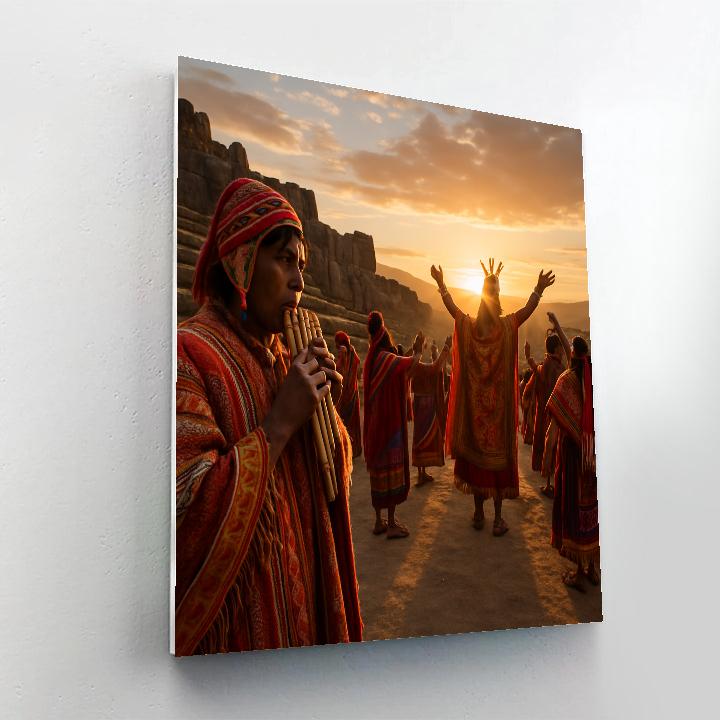 Inti Raymi Sunrise Ceremony In Cusco Paint by numbers kits