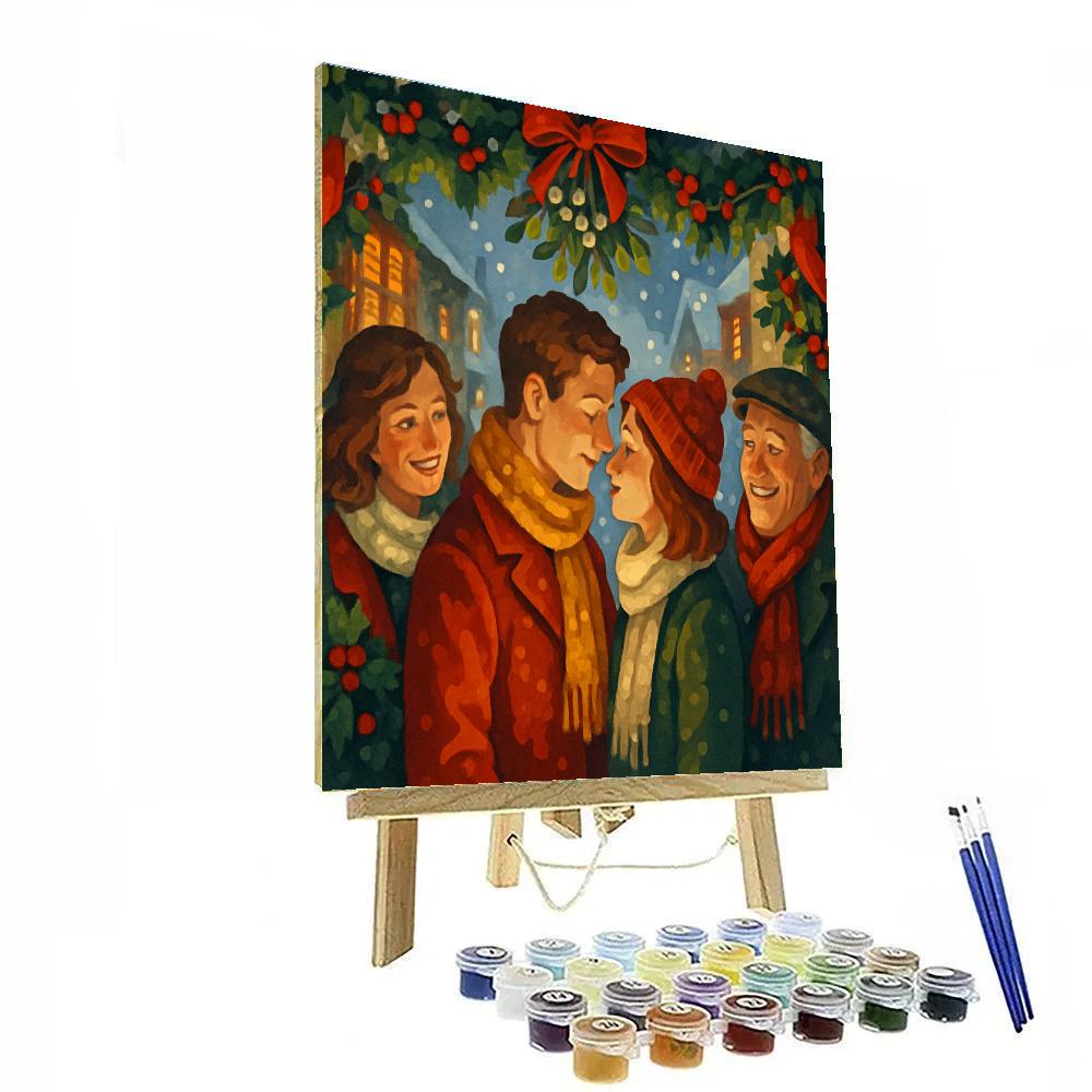 Mistletoe Serenade DIY paint by numbers