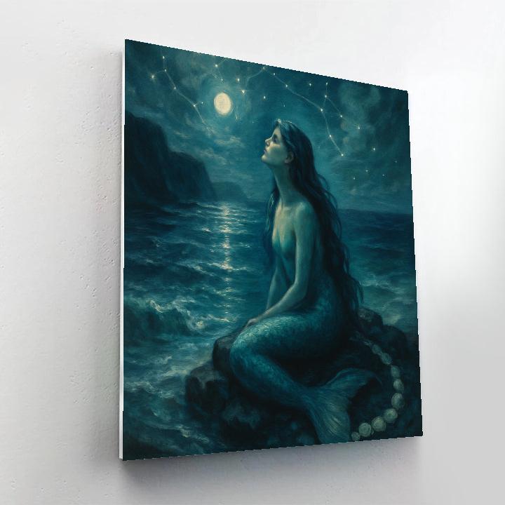 Mermaid Tidal Constellation Mermaid Paint by numbers kits