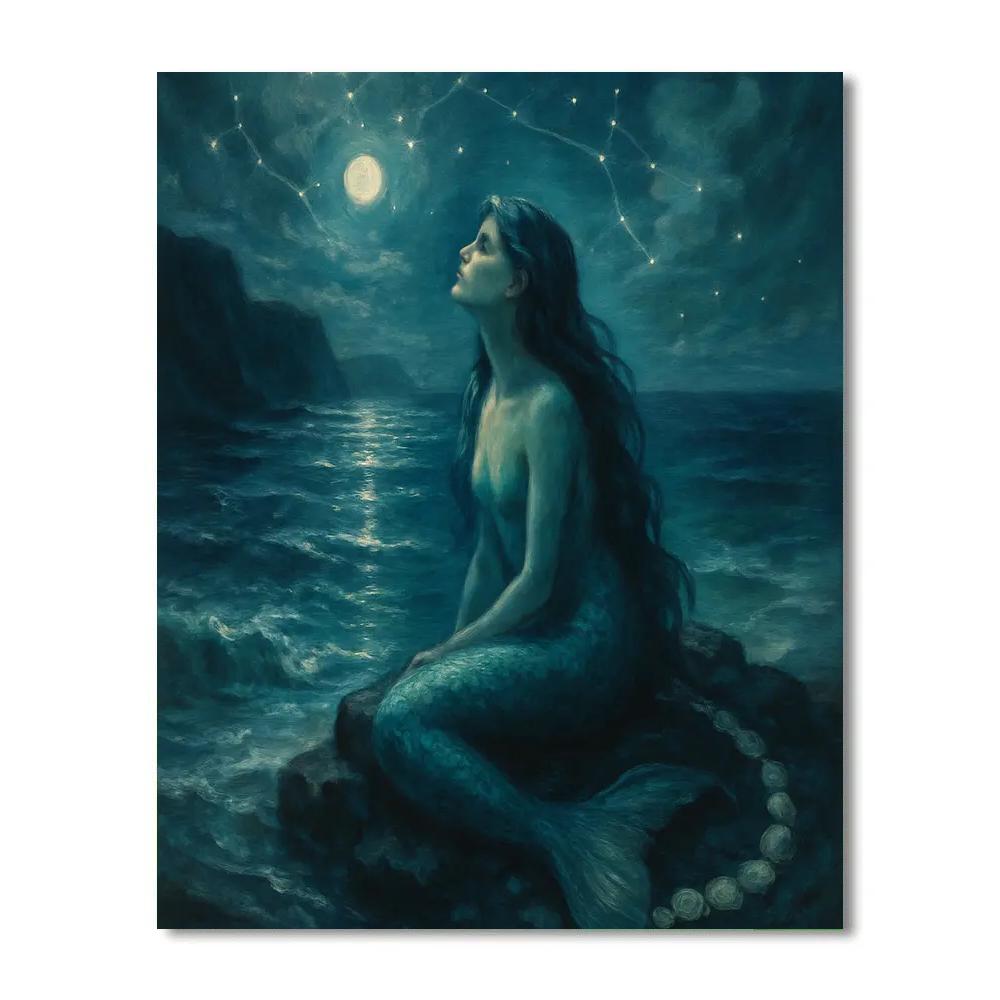 Mermaid Tidal Constellation Mermaid Paint by numbers kits