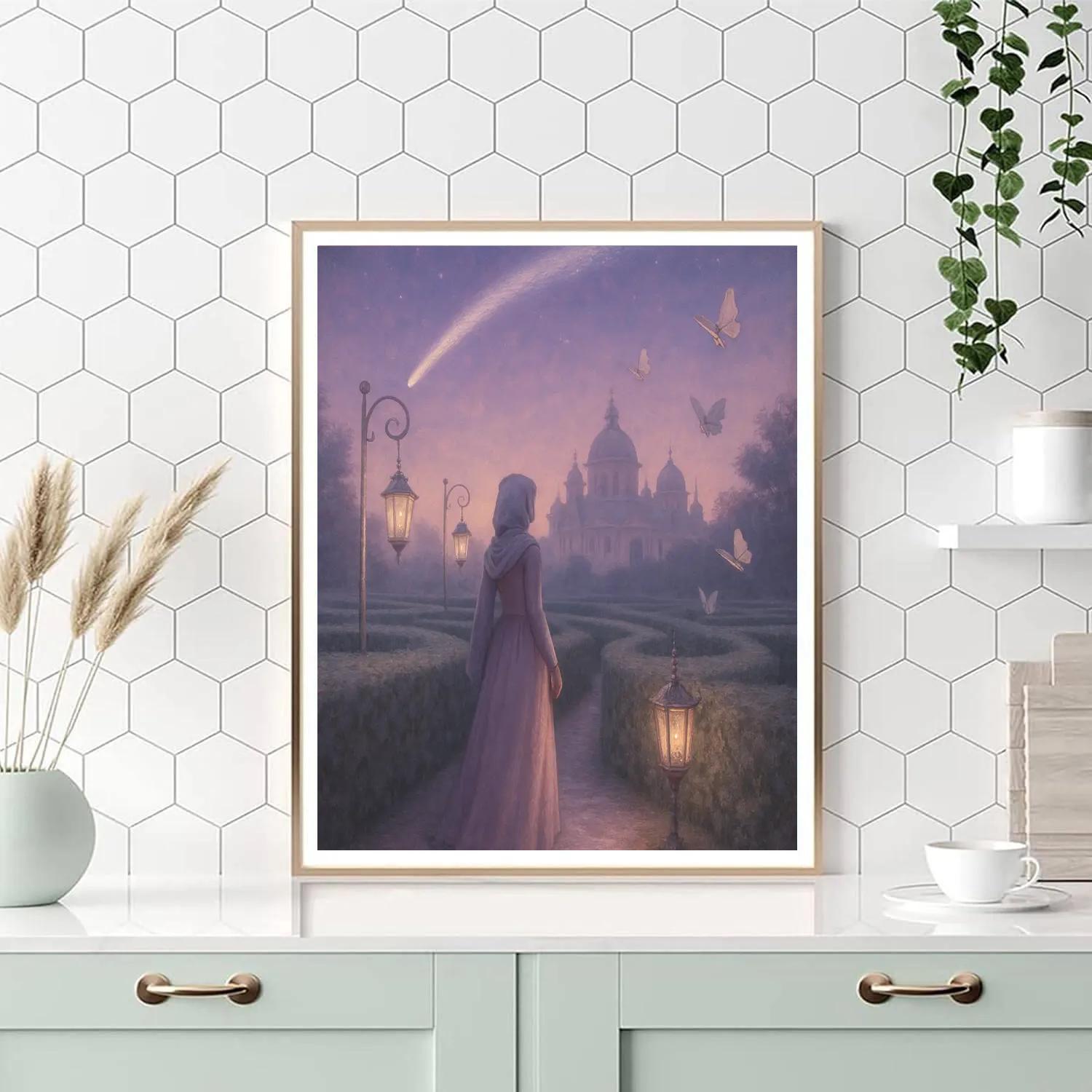 Princess Starlit Garden Princess Paint by numbers art