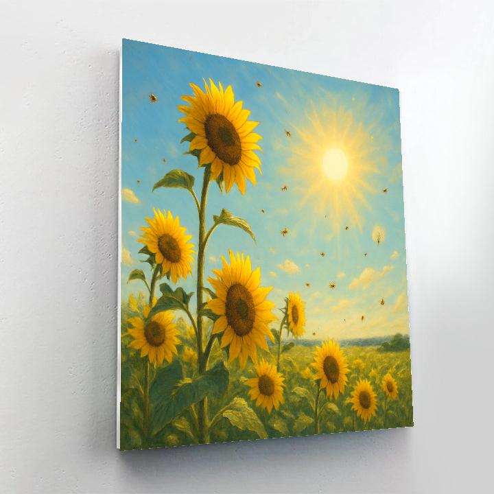 Sunflower Solar Drift Sunflower paint by color