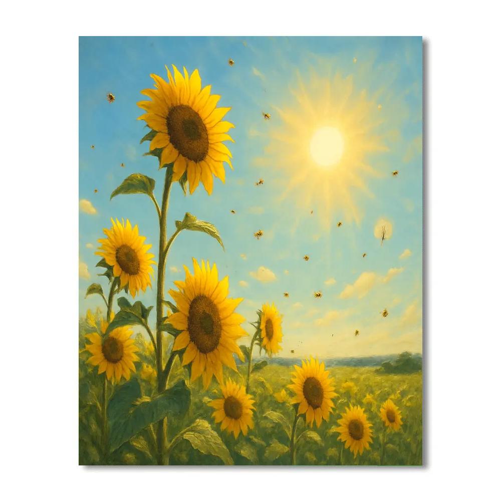 Sunflower Solar Drift Sunflower paint by color