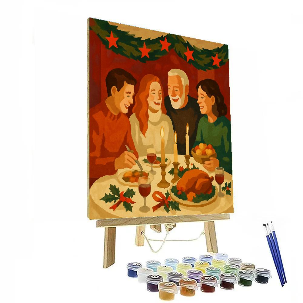 Starlit Midnight Feast Numbered painting kits
