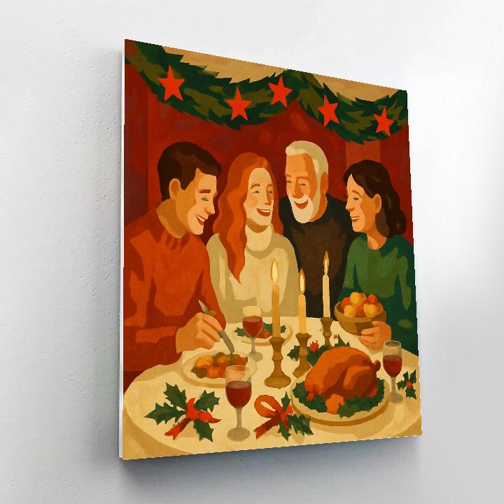 Starlit Midnight Feast Numbered painting kits