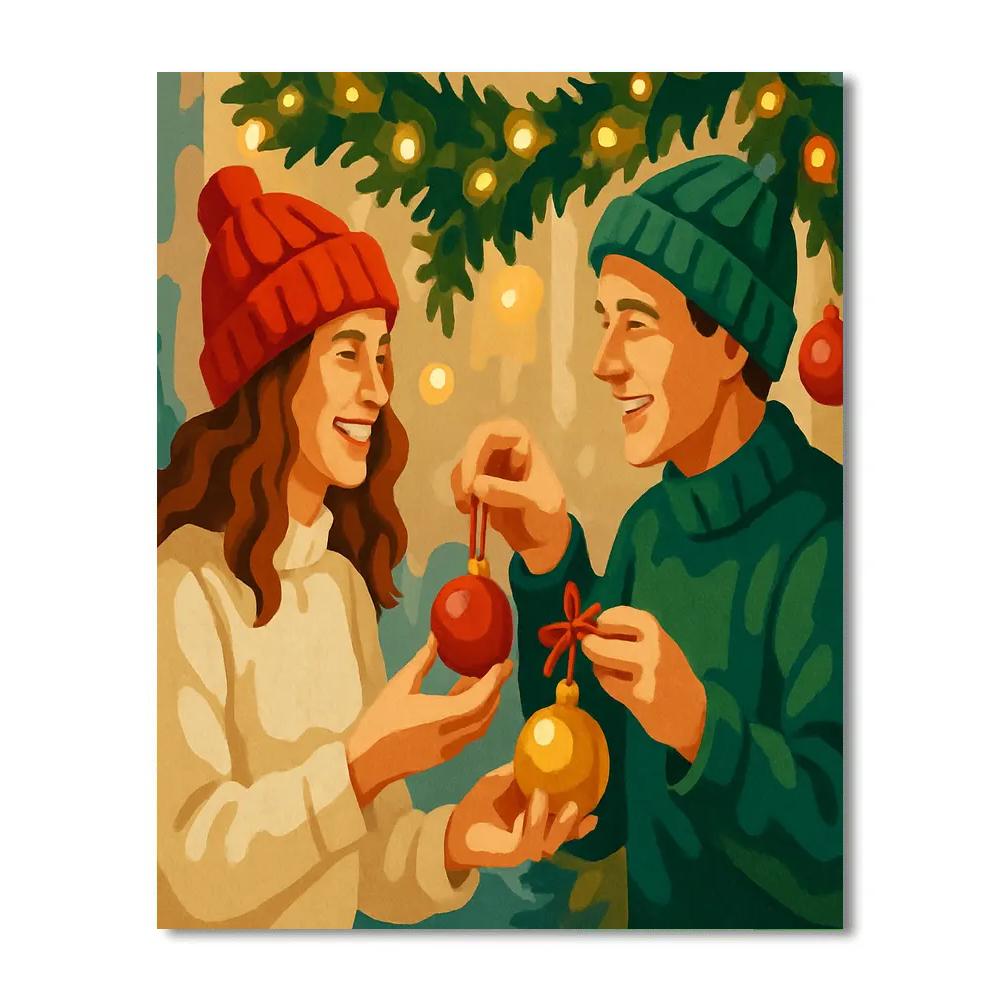 Glowing Ornament Exchange painting number kit