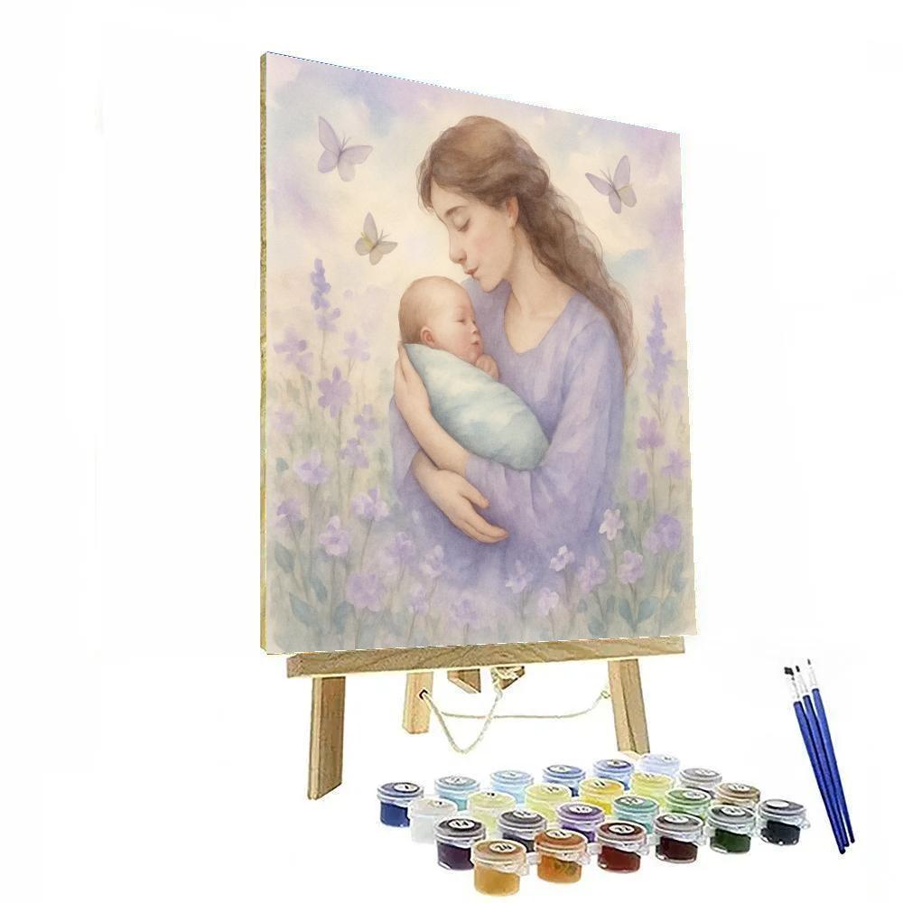 First Bloom In Mothers Arms paint by number