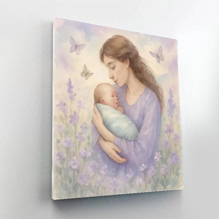 First Bloom In Mothers Arms paint by number