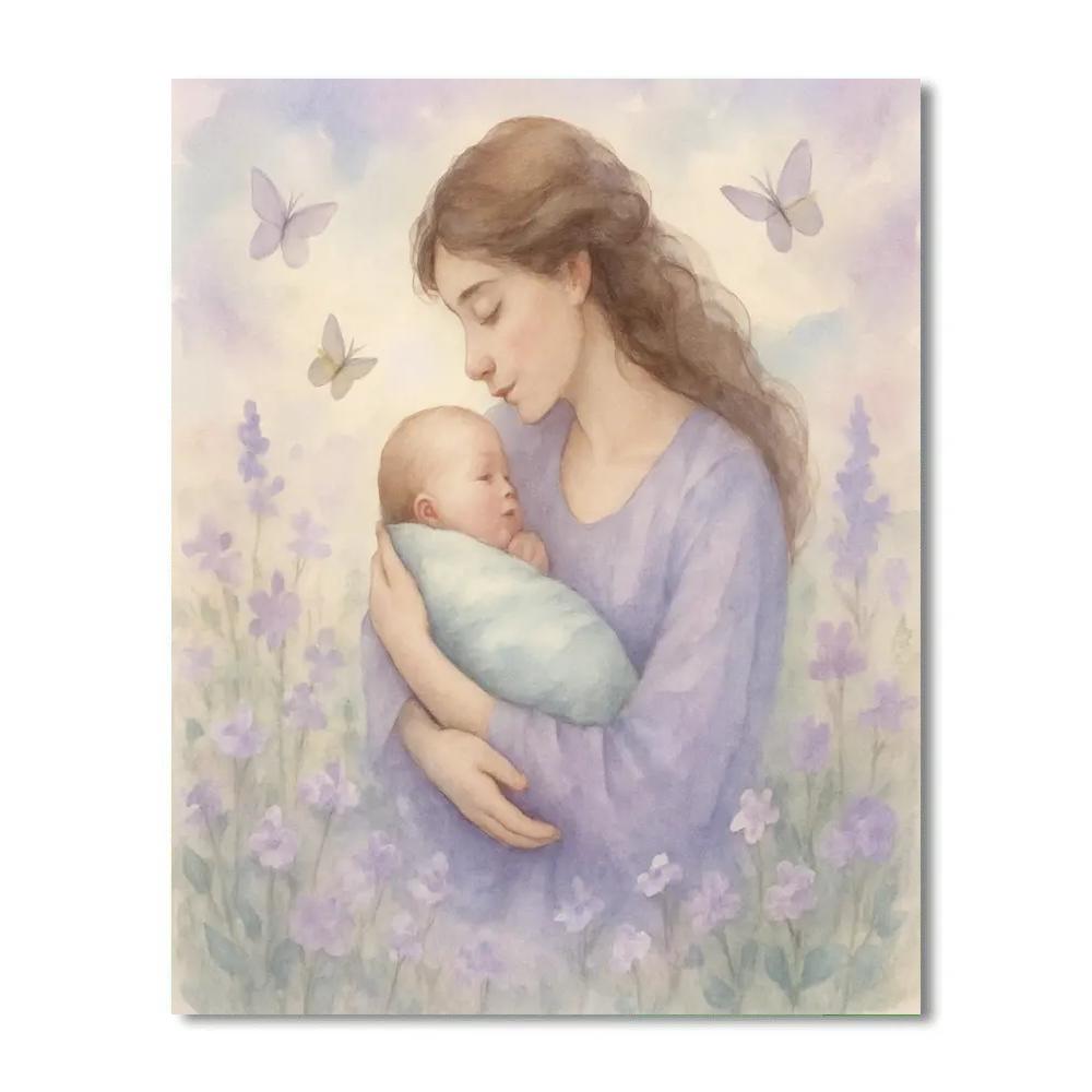 First Bloom In Mothers Arms paint by number