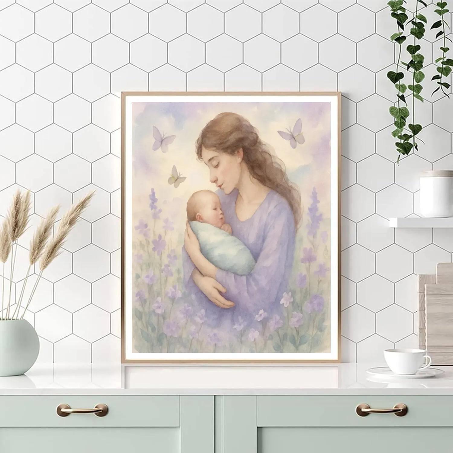 First Bloom In Mothers Arms paint by number