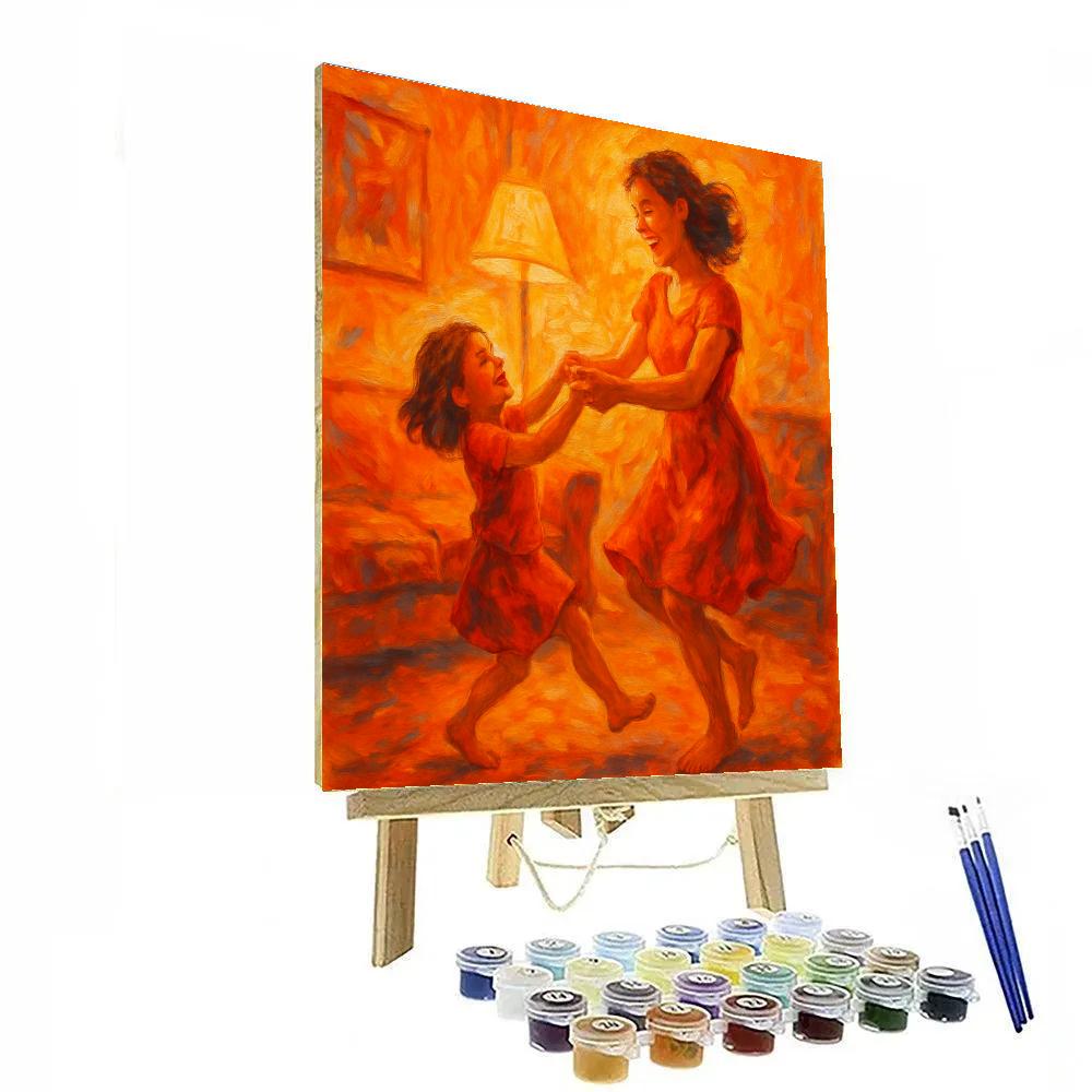 Evening Dance Of Laughter And Love Paint by numbers art