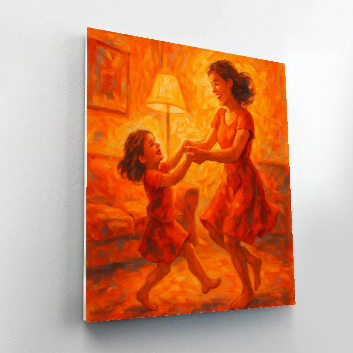 Evening Dance Of Laughter And Love Paint by numbers art