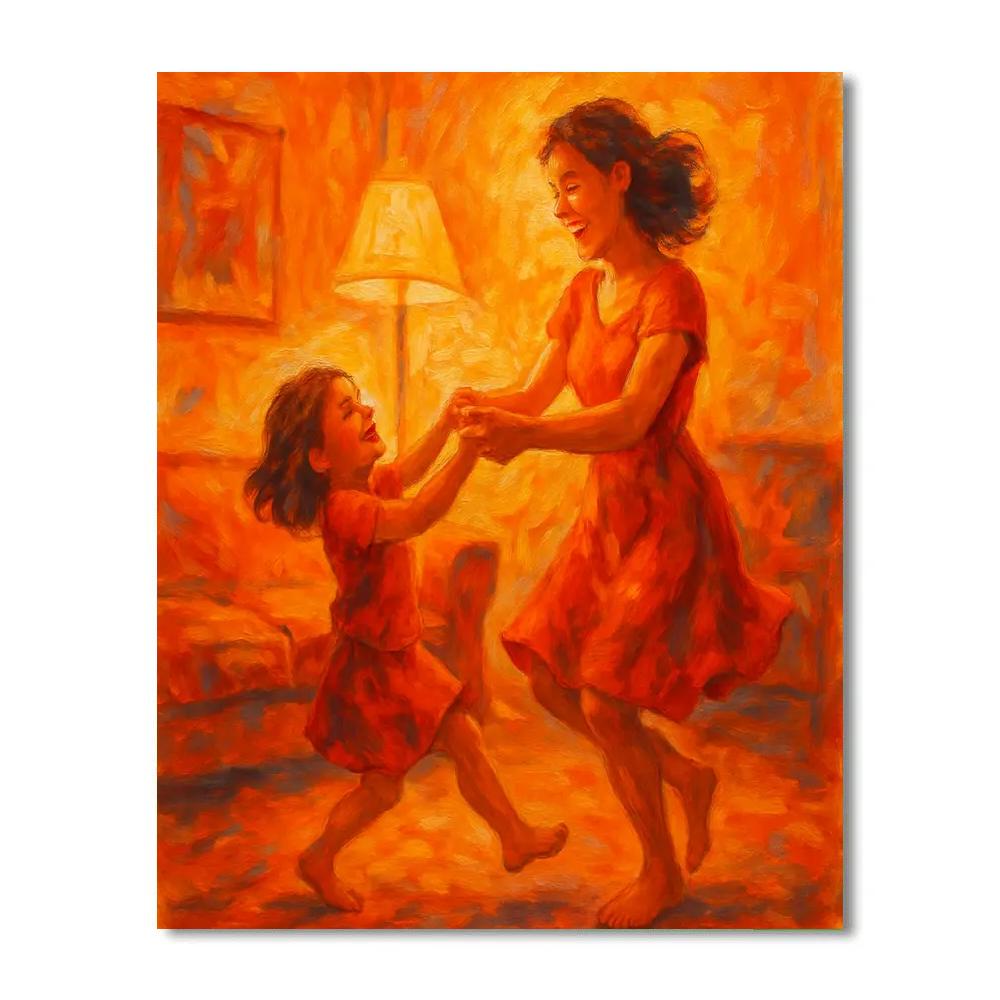 Evening Dance Of Laughter And Love Paint by numbers art