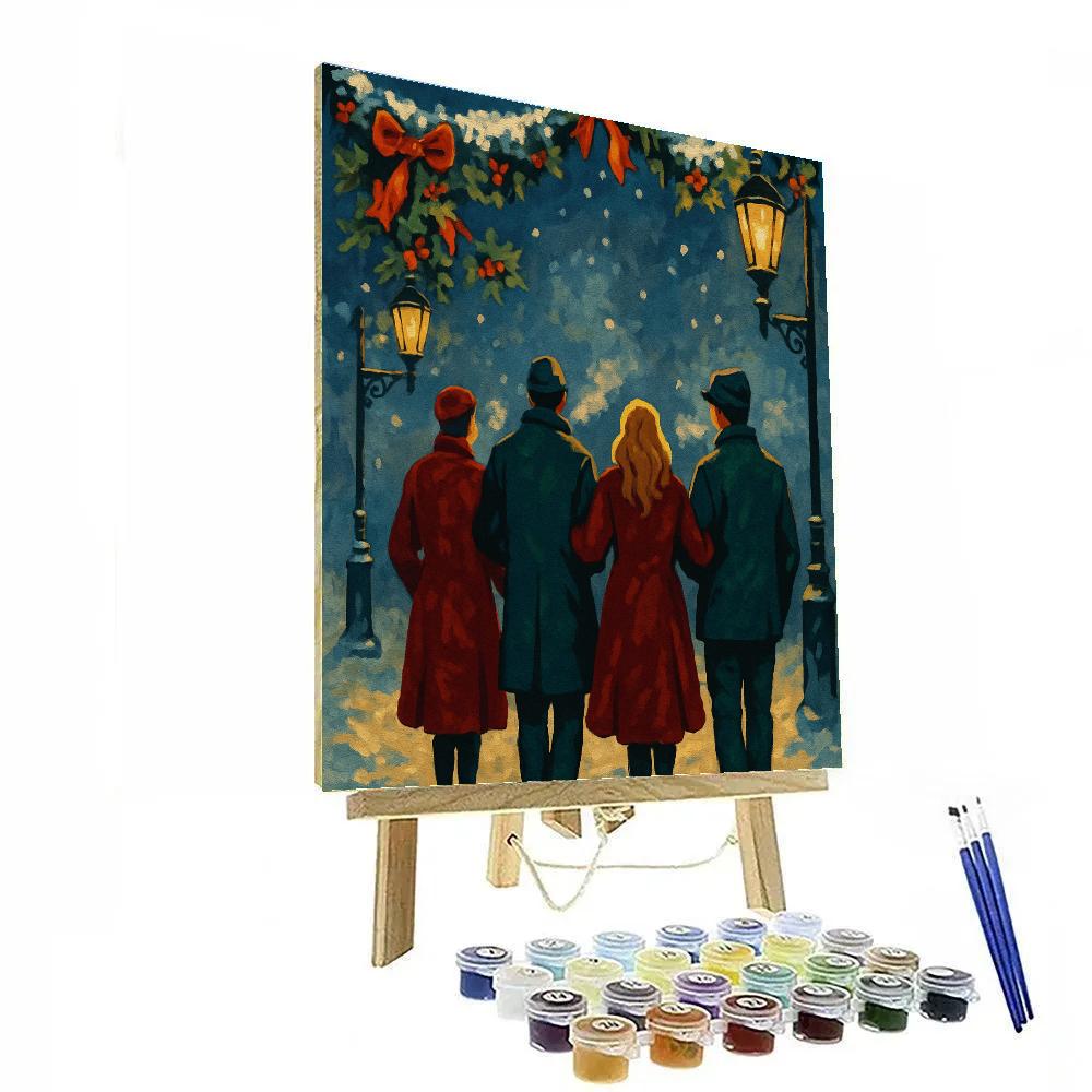 Frosted Garland Walk Numbered painting kits