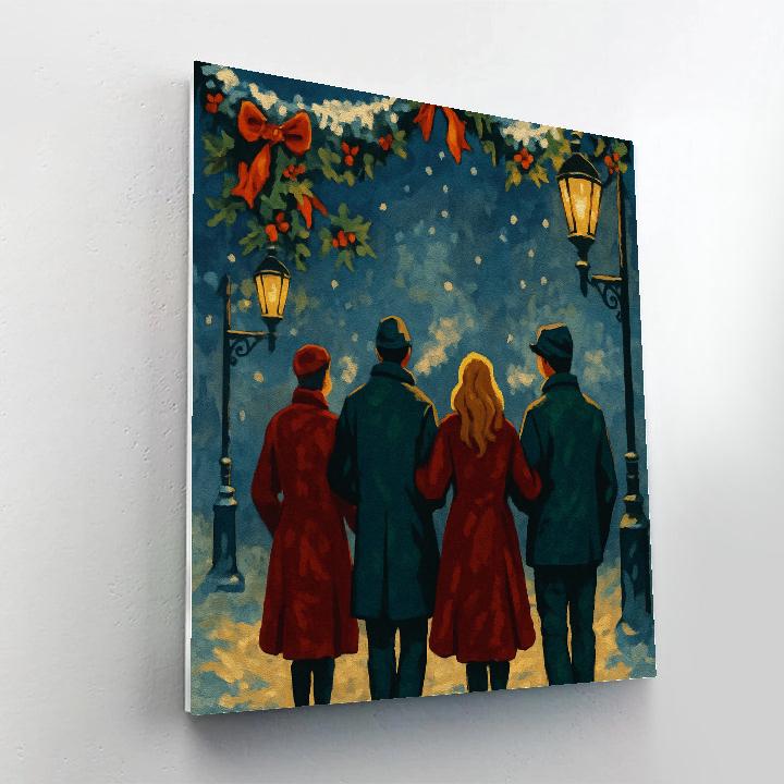 Frosted Garland Walk Numbered painting kits