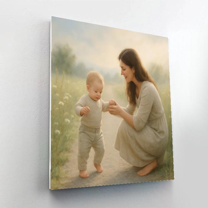 Guiding Light On First Steps paint by color