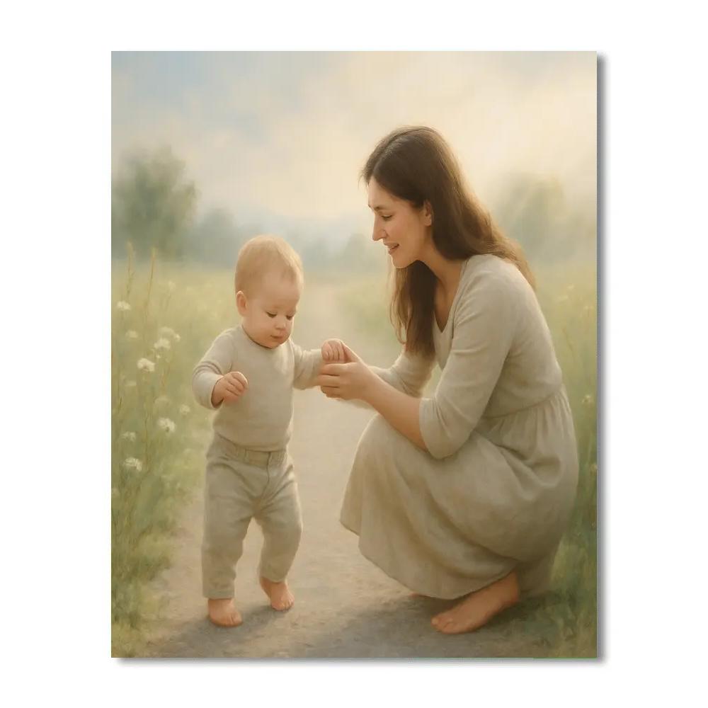 Guiding Light On First Steps paint by color