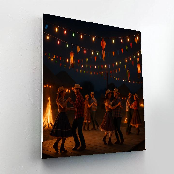 Brazil Festa Junina Rural Dance Evening DIY paint by numbers