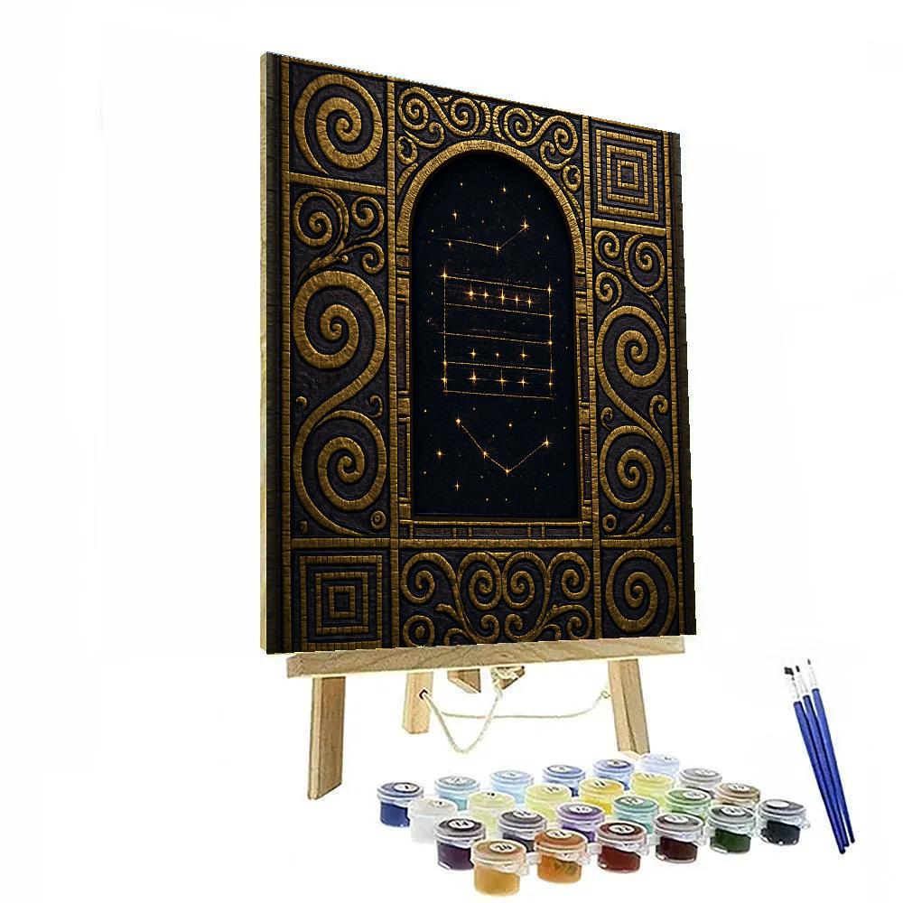 Gustav Gilded Night Gustav Paint by numbers art