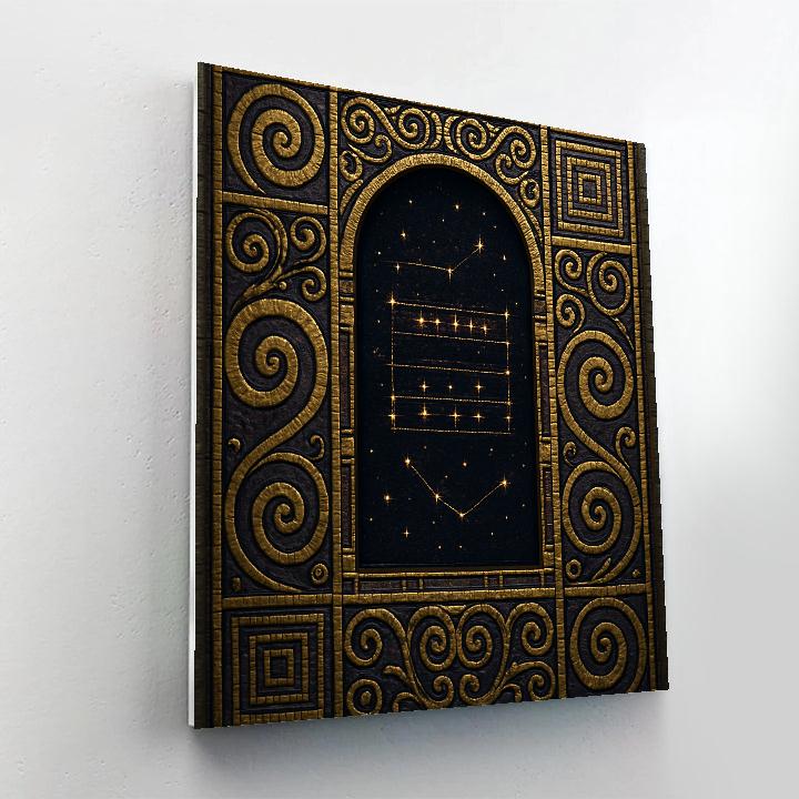 Gustav Gilded Night Gustav Paint by numbers art