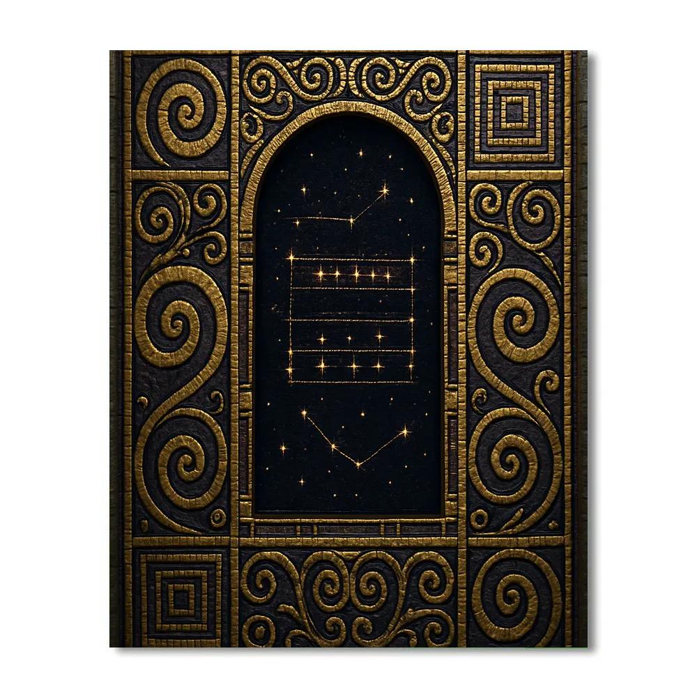 Gustav Gilded Night Gustav Paint by numbers art