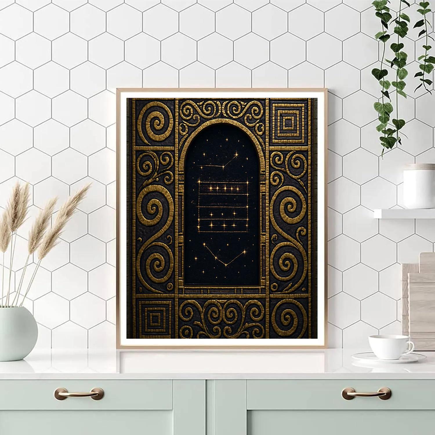 Gustav Gilded Night Gustav Paint by numbers art