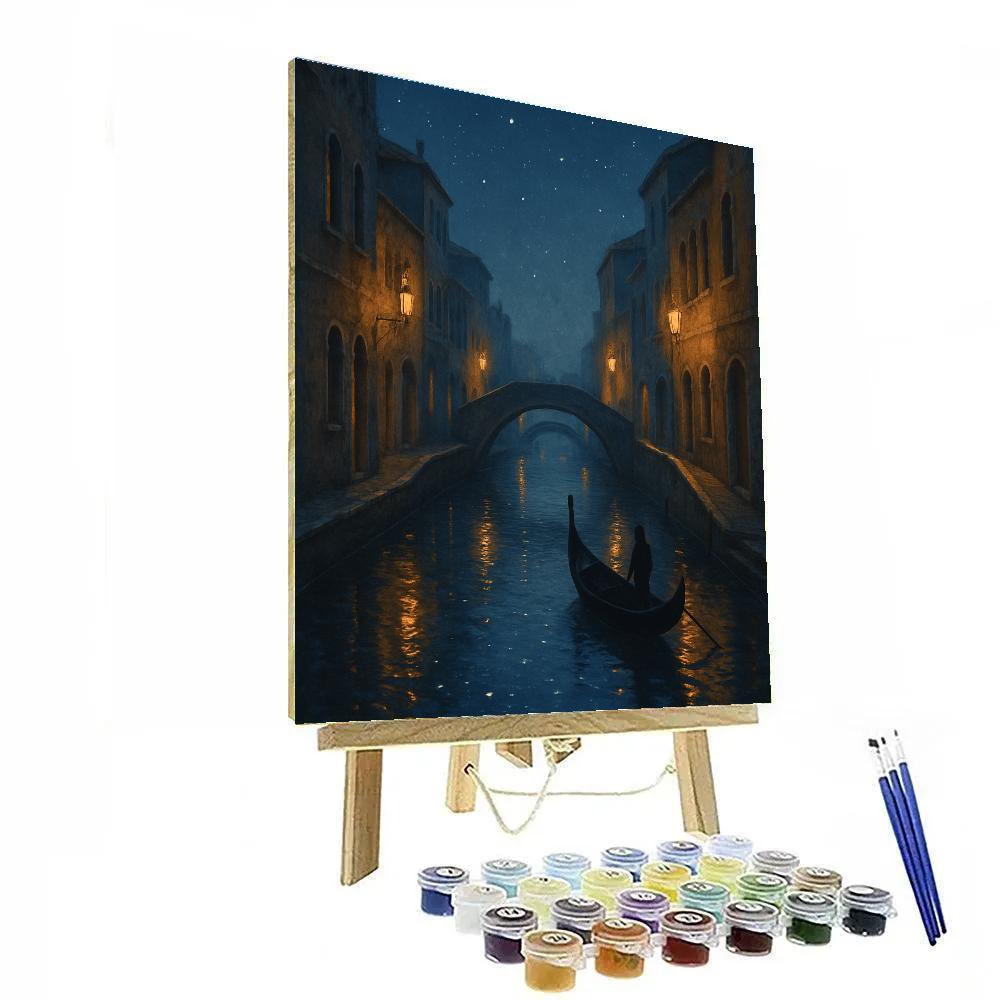 Italy Night Canal Italy Paint by numbers art