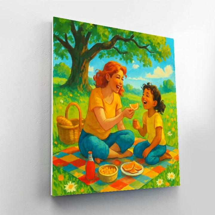 Picnic In The Meadow With Mom Paint by numbers kits