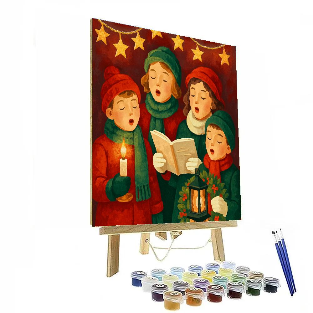 Starlight Carol Chorus painting number kit