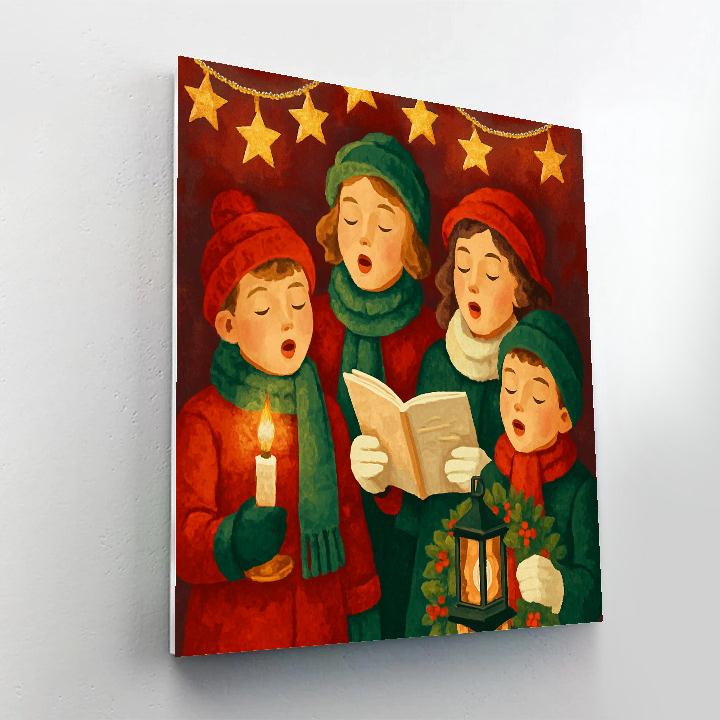 Starlight Carol Chorus painting number kit