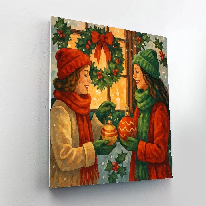 Ornamented Window Glow paint by numbers