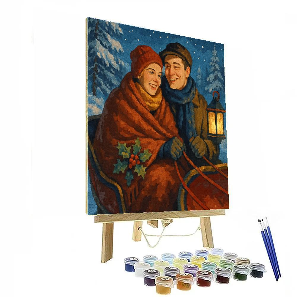 Sleigh Ride Solace Painting by numbers kit