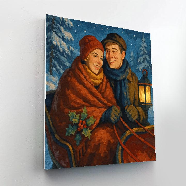 Sleigh Ride Solace Painting by numbers kit
