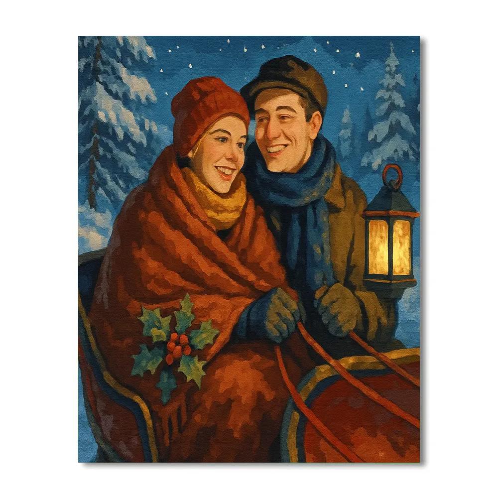 Sleigh Ride Solace Painting by numbers kit