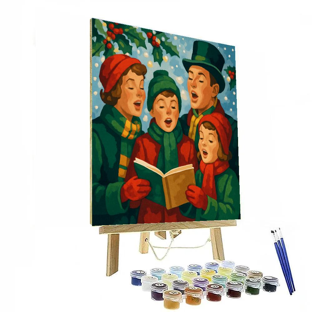 Caroling Frost Fest painting number kit