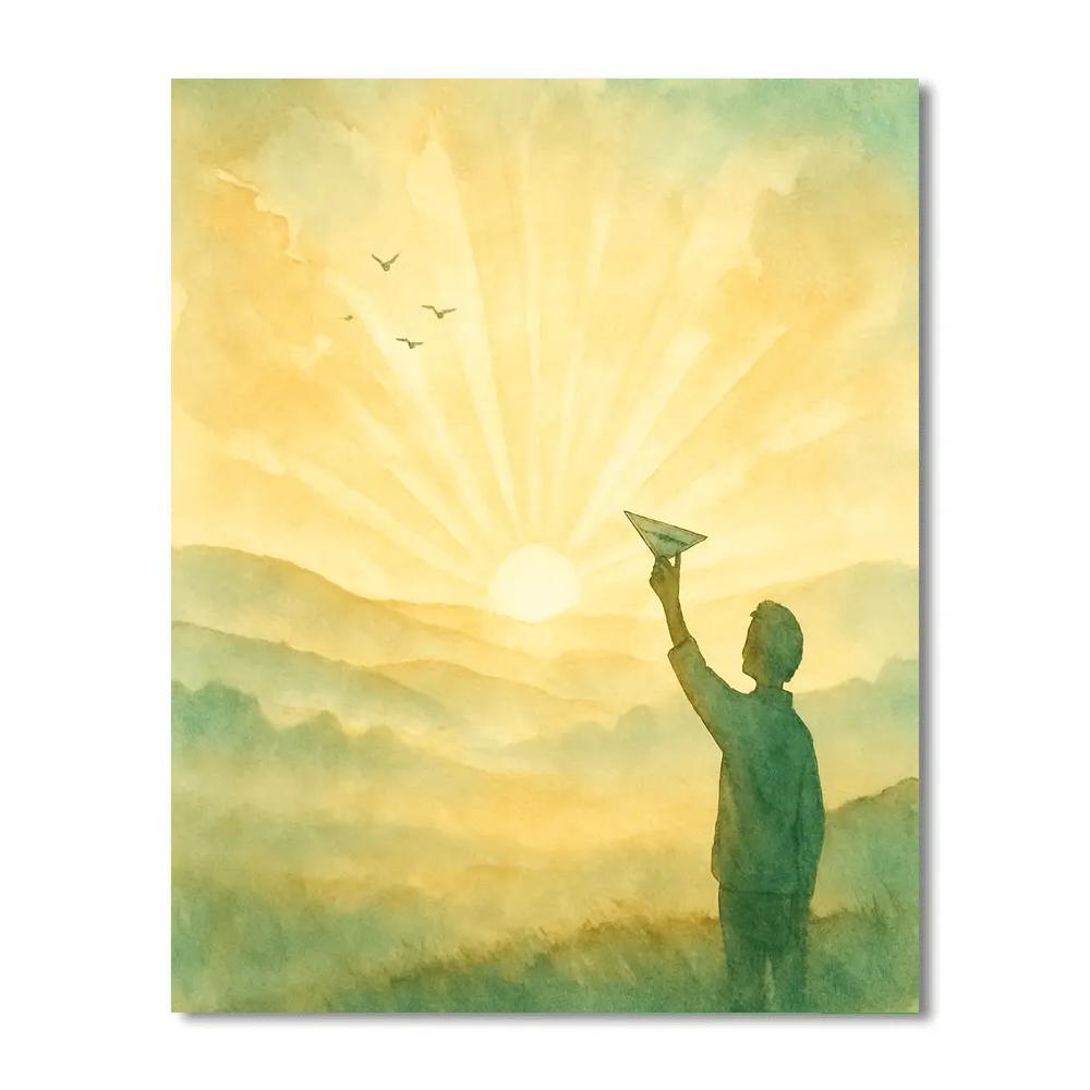 Inspire Dawn Uplift Number painting