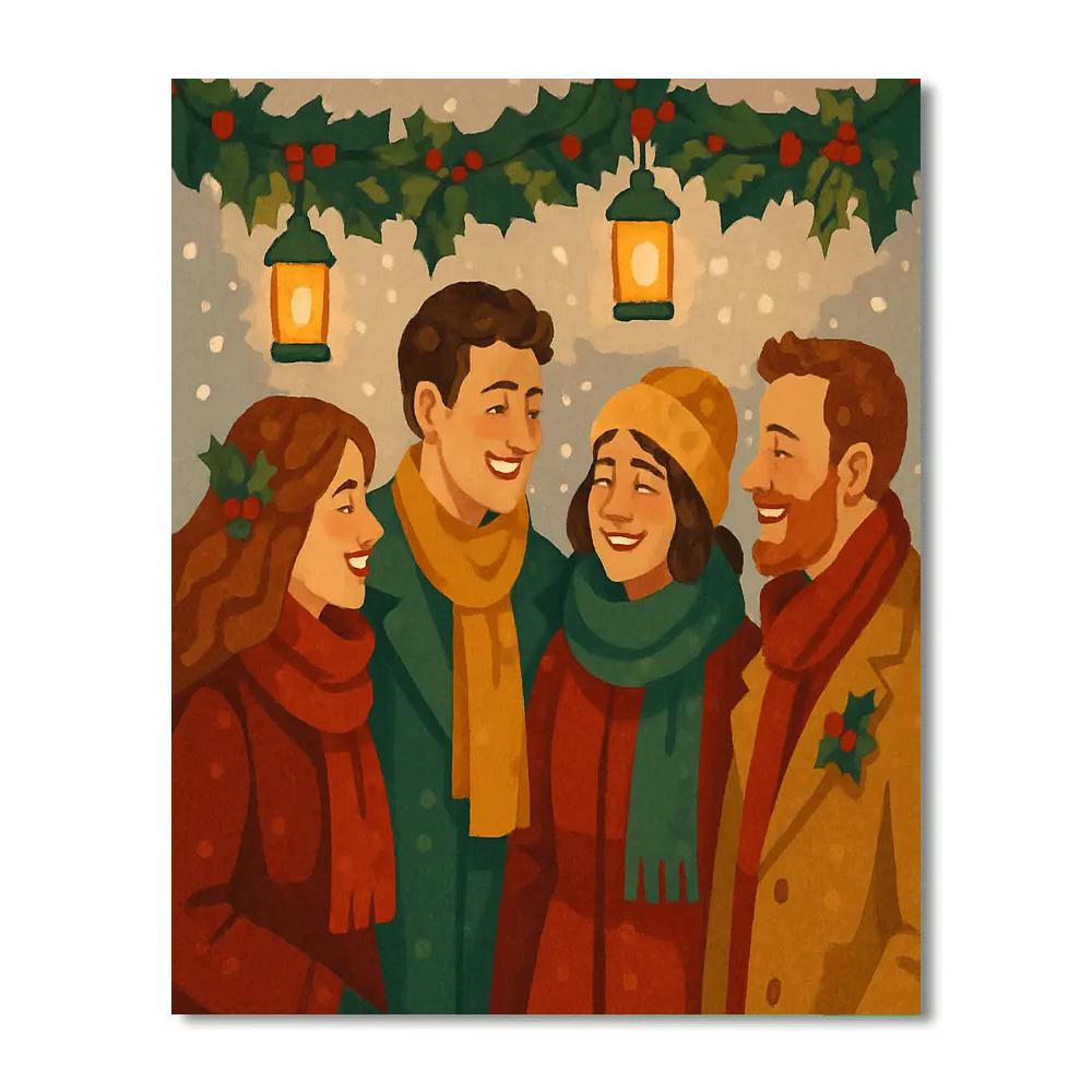 Midwinter Mingle Paint by numbers kits