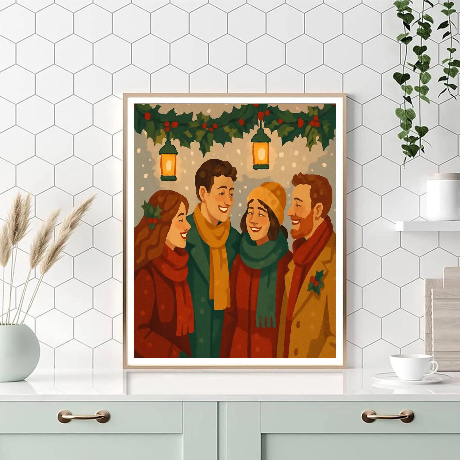 Midwinter Mingle Paint by numbers kits