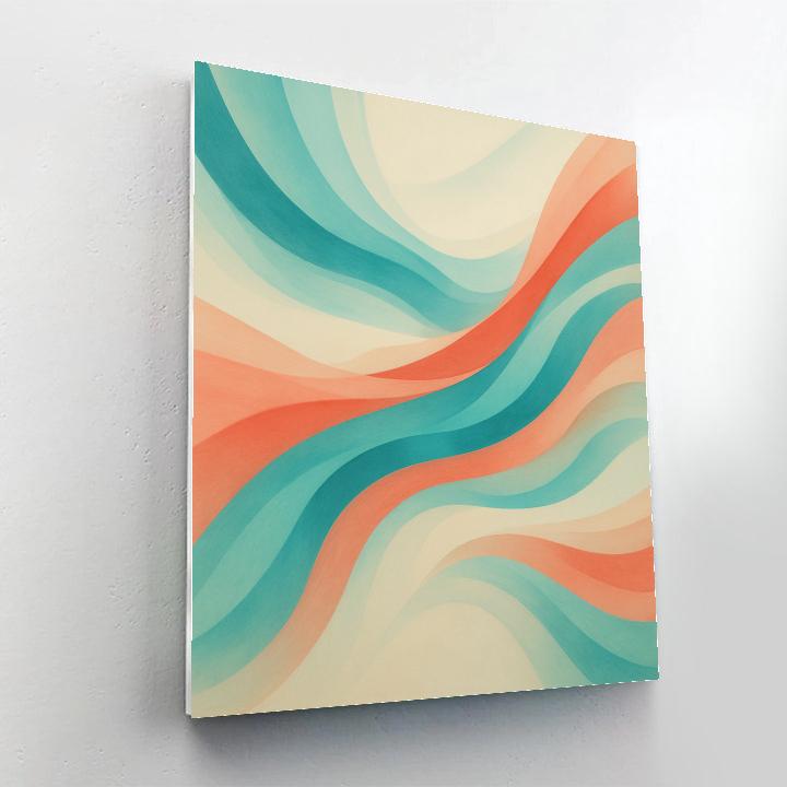 Abstract Dawn Currents paint by color