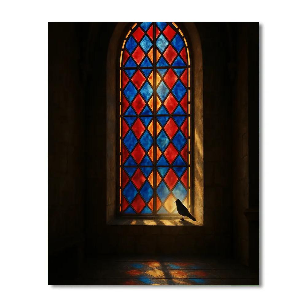 Stained Glass Morning Reverie painting number kit