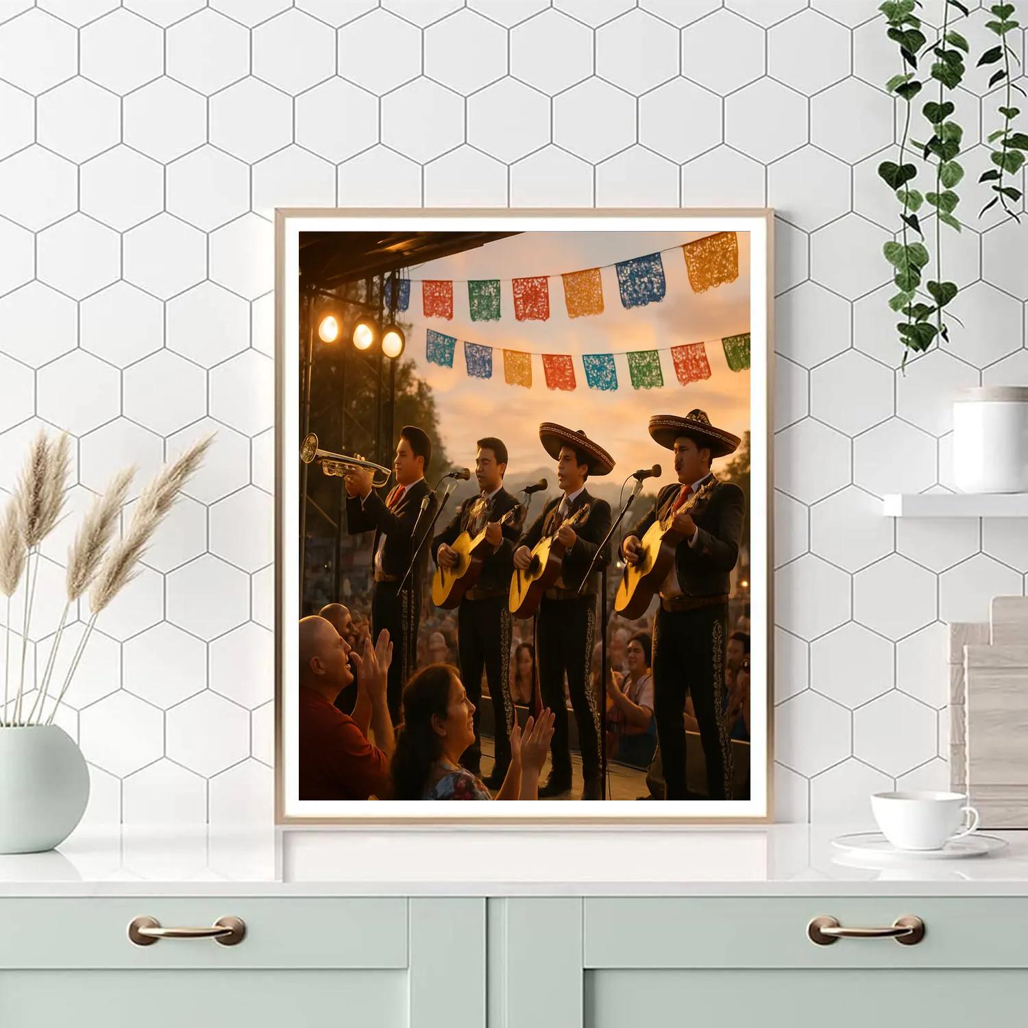 Carnival Jalisco Mariachi Stage painting number kit